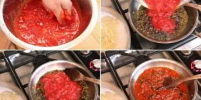 Рецепт паста с анчоусами и оливками