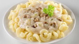 Рецепт Паста с грибами в сливочном соусе