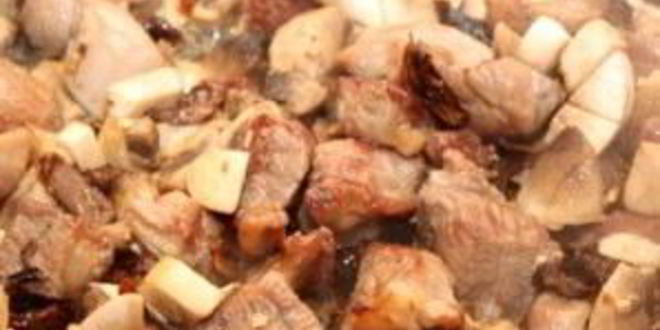 Рецепт паста с индейкой и грибами