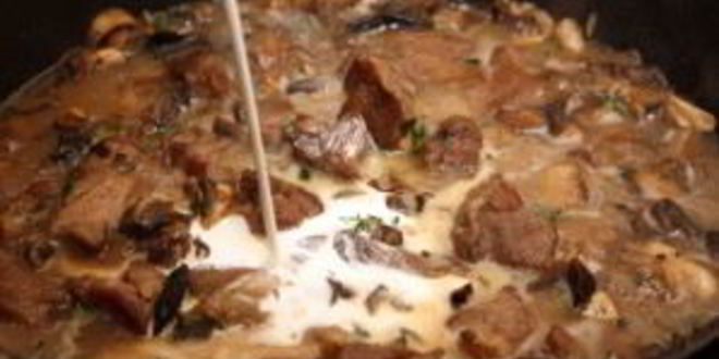 Рецепт паста с индейкой и грибами