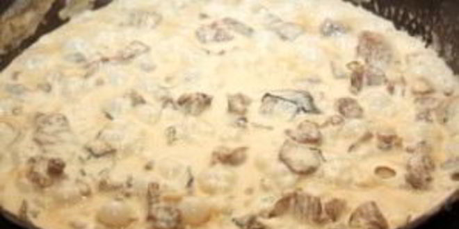 Рецепт паста с индейкой и грибами