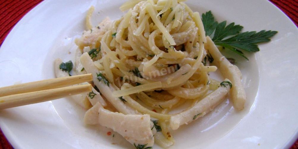 Как приготовить паста с кальмарами в сливочном соусе