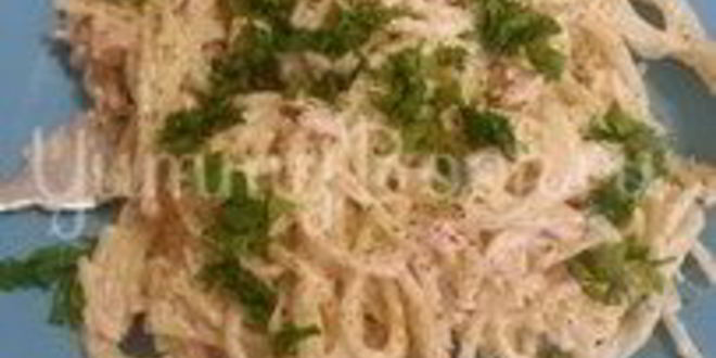 Рецепт паста с копченой грудкой и плавленым сыром