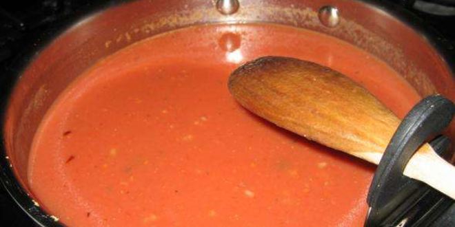 Рецепт паста с красным соусом и мидиями