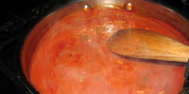 Рецепт паста с красным соусом и мидиями