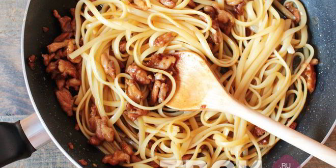 Рецепт пасты с курицея