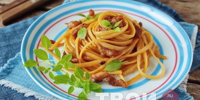 Рецепт пасты с курицея