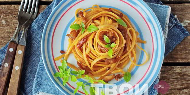 Рецепт пасты с курицея