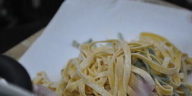 Рецепт паста с лососем и маракуйей