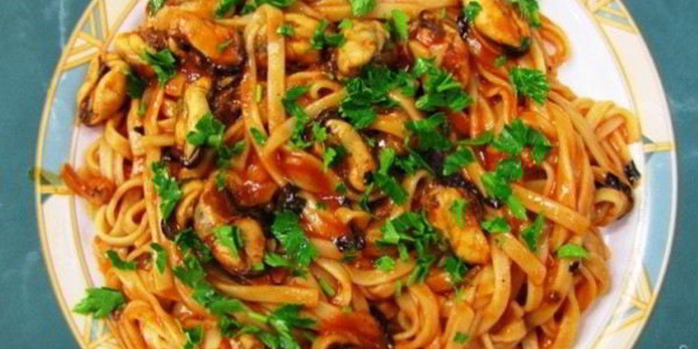 Как приготовить паста с мидиями