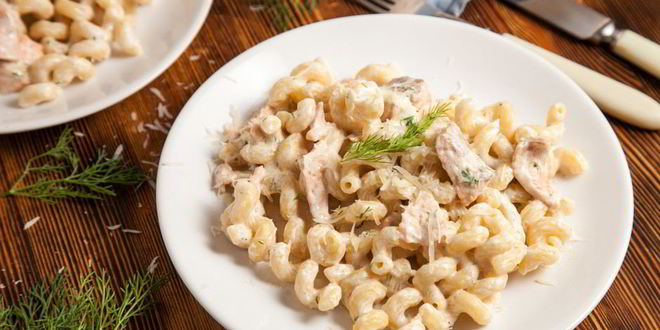Рецепт паста с семгой в сливочном соусе