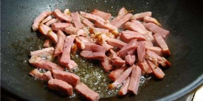 Рецепт паста с шампиньонами и окороком