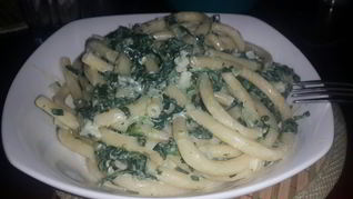 Рецепт Паста с сливочным сыром и шпинатом