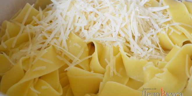 Рецепт паста с соусом песто и сыром пармезан