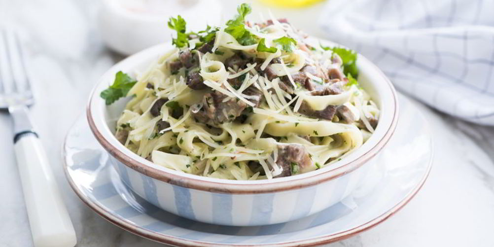 Рецепт паста с морепродуктами в томатно-сливочном соусе