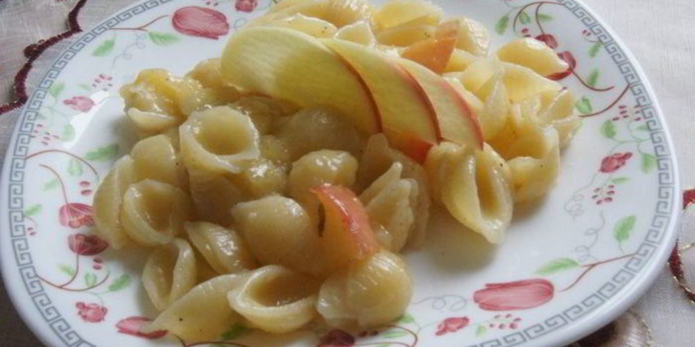 Как приготовить сладкие макароны с фруктами