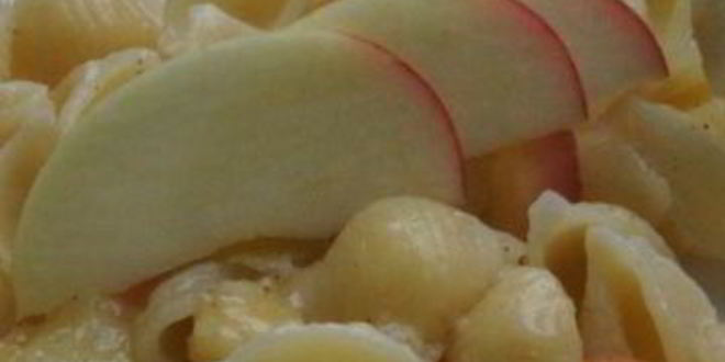 Рецепт сладкие макароны с фруктами