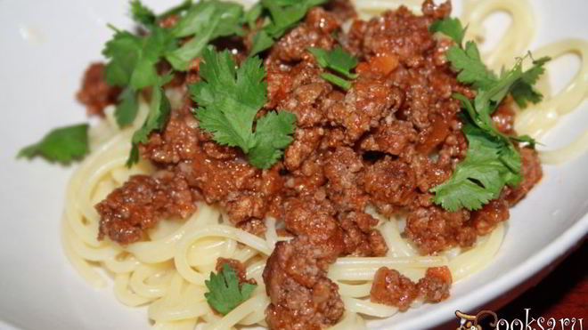 Рецепт Спагетти болоньез супер-просто