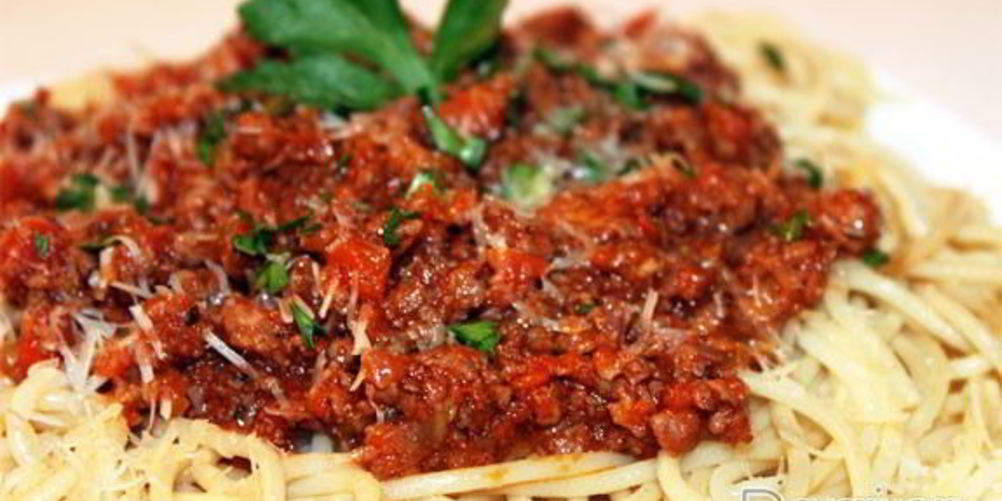 Рецепт спагетти с соусом болоньезе