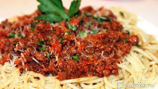 Рецепт Спагетти Болоньезе