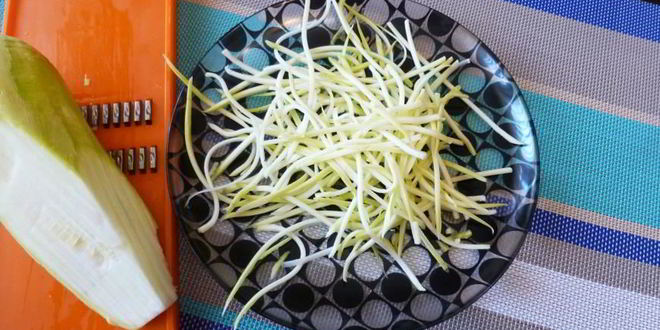 Рецепт спагетти из кабачка под соусом из авокадо