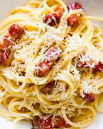 Спагетти Карбонара с беконом