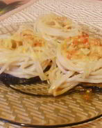 Спагетти с баклажанами