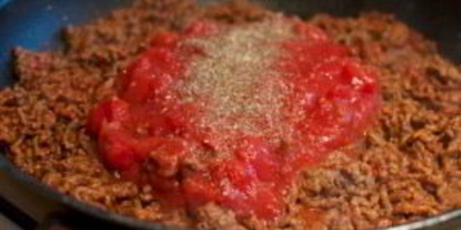 Рецепт спагетти с фаршем