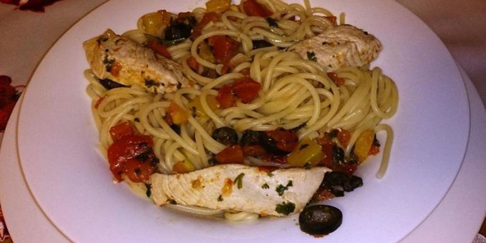 Как приготовить спагетти с филе индейки