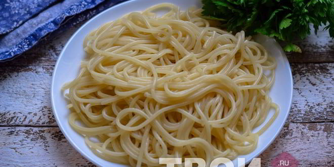 Рецепт спагетти с кабачками