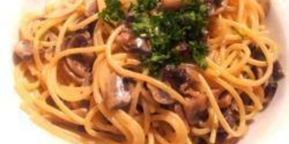 Как приготовить спагетти с шампиньонами