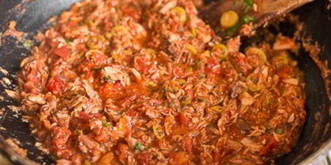 Рецепт спагетти с тунцом и каперсами