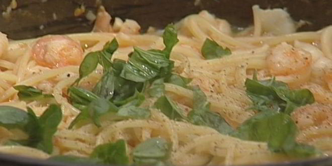 Рецепт спагетти в рыбном соусе