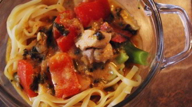 Рецепт Тайская паста с куриным филе