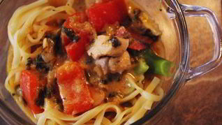 Рецепт Тайская паста с куриным филе