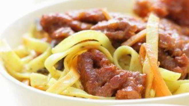 Рецепт Жареная лапша со свининой