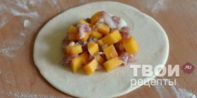 Рецепт манты с тыквой