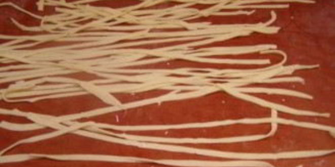 Рецепт молочная лапша