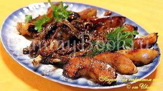 Рецепт Баранина с жареной айвой