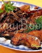 Баранина с жареной айвой