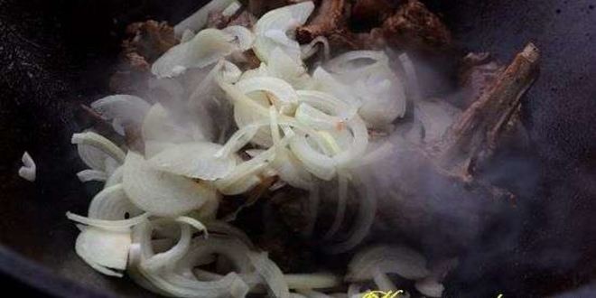 Рецепт баранина с жареной айвой