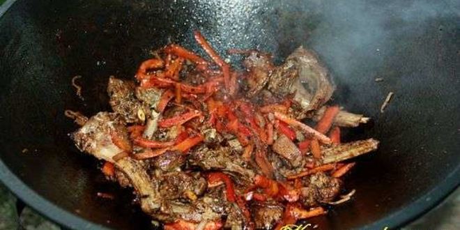 Рецепт баранина с жареной айвой