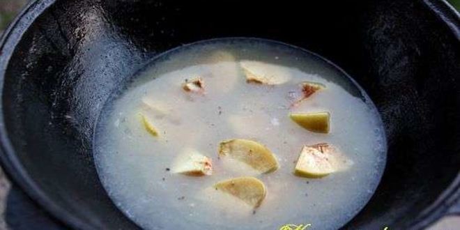 Рецепт баранина с жареной айвой