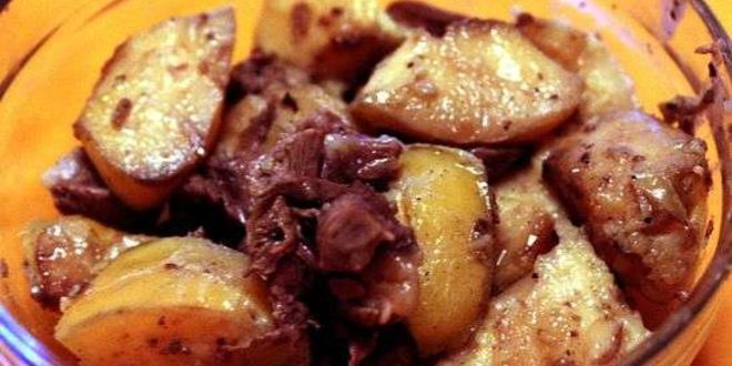 Рецепт баранина с жареной айвой