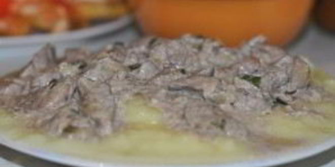 Рецепт бефстроганов из печени со сметаной