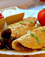 Бризоль с шампиньонами и пармезаном