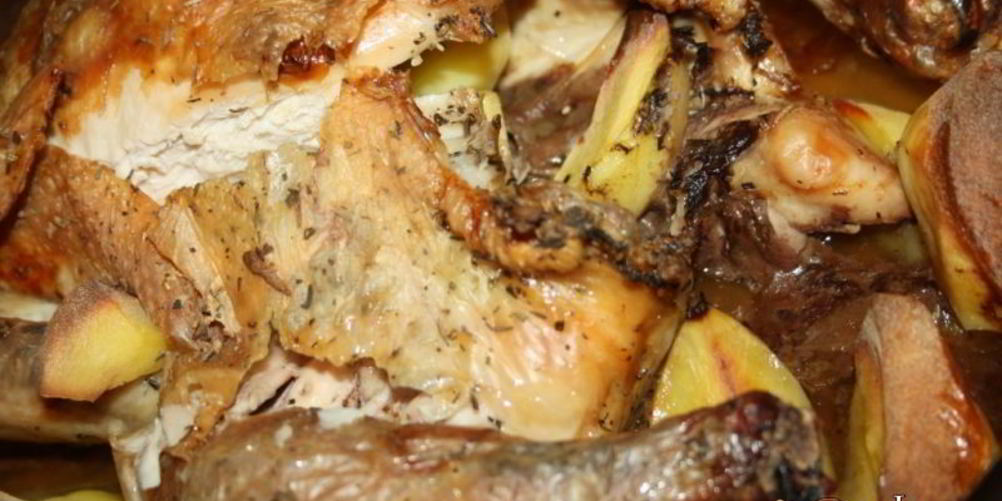 Как приготовить чесночная курица с картофельными дольками