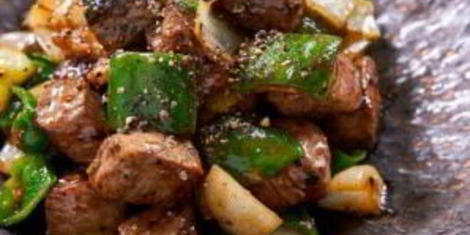 Рецепт говядина с перцем на сковороде