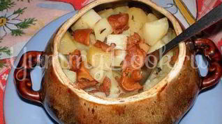 Рецепт Говядина в горшочках с овощами