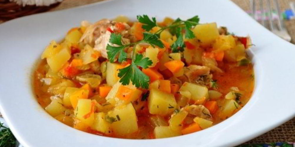 Рецепт курица с овощами и кабачками